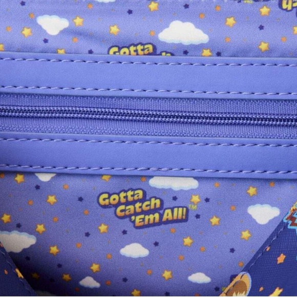 Loungefly Pokemon Sleeping Pikachu and Friends Crossbody - Picture 5 of 7